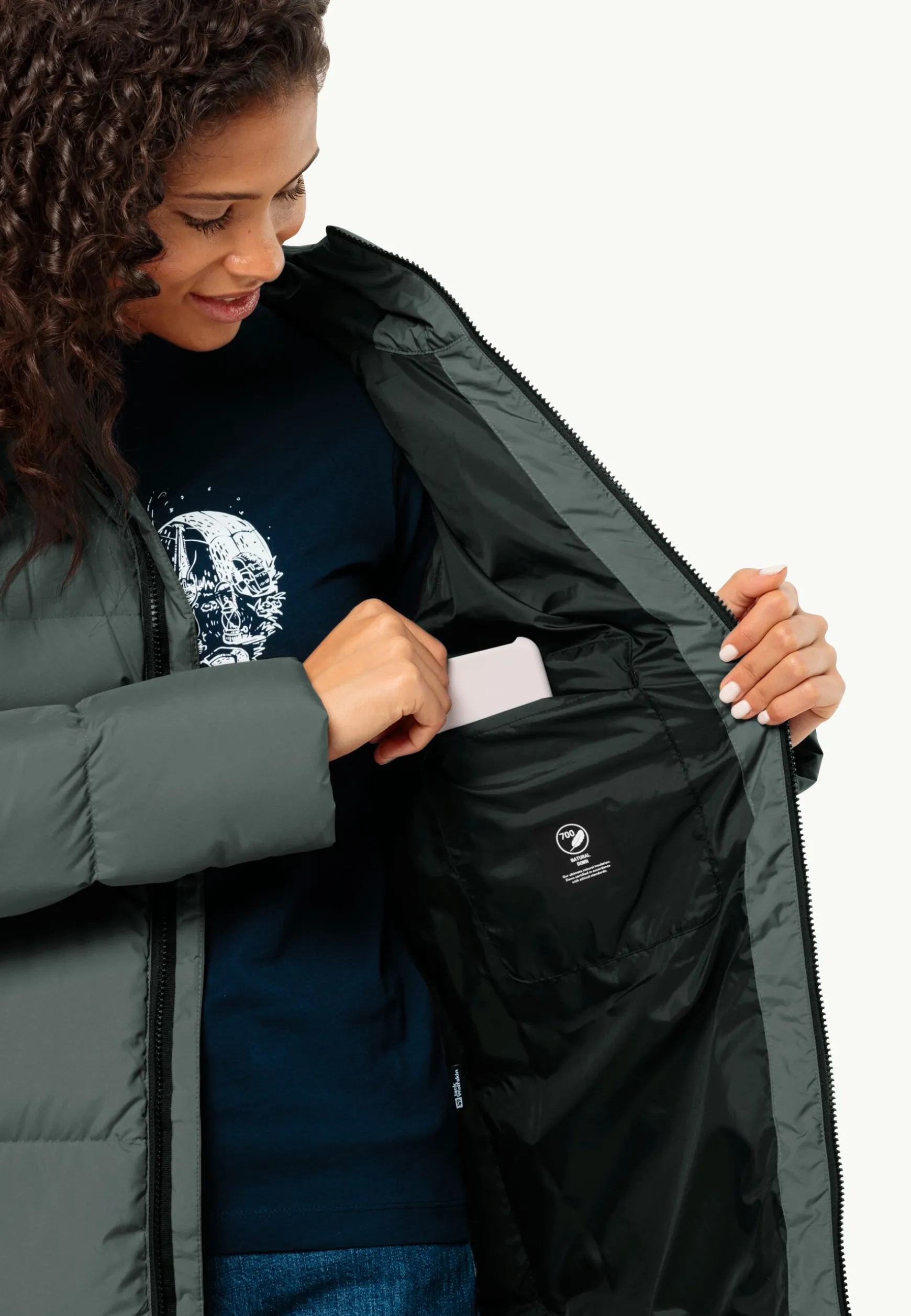 Frozen Lake Coat W Rds