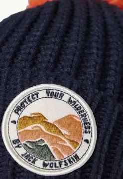 Pompom Badge Beanie K